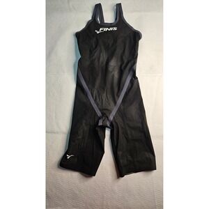 FINIS Fuse Technical Racing Suit Womens Sze 22 Black Kneeskin FINA Approved Swim